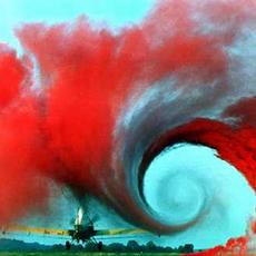 Wake turbulence in the air of the kind formed when an aircraft takes off or lands. Photo: NASA Langley Research Center.