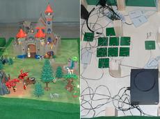 Die multimediale Spielumgebung für Kinder: Die Ritterburg und ihr Innenleben. (Bild: Distributed Systems Group)