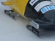 Practically invisible but essential: bobsleigh's runners (Foto: Hans Studer/SBSV)