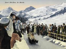 Bobrennen in St. Moritz, 1921 (Bild: ETH-Bibliothek, Bildarchiv, Fel-[013105]-RE)