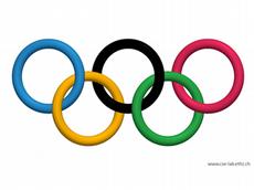 Die Forscher haben fünf Wirbelringe untereinander verkettet und eingefärbt, sodass sie die olympischen Ringe darstellen. Durch das Lösen bestimmter Gleichungen wird in den Simulationen dargestellt, wie sich aus den olympischen Ringen vier neue Ringe bilden. Die Simulation zeigt,...