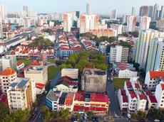 Blick auf die Einwanderungsstadt Singapur und den Stadtteil Rochor, in dem noch vielfältige und kleinteilige Strukturen zu finden sind.