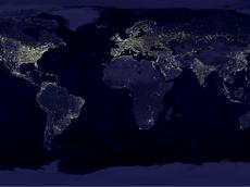 Von Genf bis Tokyo werden am 27. März während der «Earth Hour» die Lichter gelöscht. (Bild: NASA)