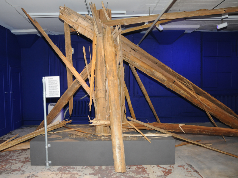 Ein Blitz hat diese über 100 Jahre alte Weisstanne aus der Schweiz völlig zerstört. (Bild: Claudia Hoffmann / ETH Zürich)