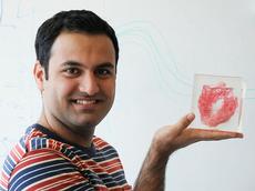 Anhand eines solchen Modells eines echten Schweineherzens simulierte Farhad Rikhtegar, wie Blut durch eine Arterie fliesst, die einen gefässerweiternden Stent enthält. (Bild: Peter Rüegg / ETH Zürich)
