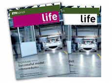 «life – Das Magazin für die ETH-Community» erscheint im Herbst erstmals und kommt vierteljährlich auf Deutsch und auf Englisch heraus. (Bild: ETH Zürich / Agentur Paroli)
